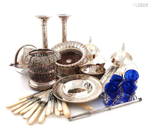 A mixed lot of old Sheffield and electroplated items, compri...