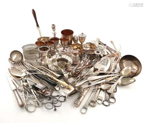 A large collection of old Sheffield and electroplated items ...