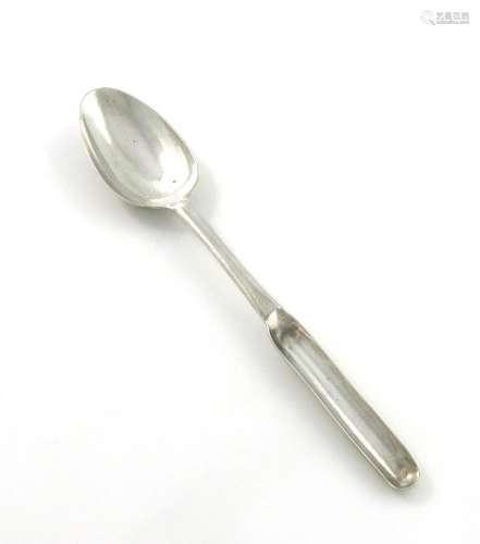 A George III Irish provincial silver marrow spoon, makers ma...