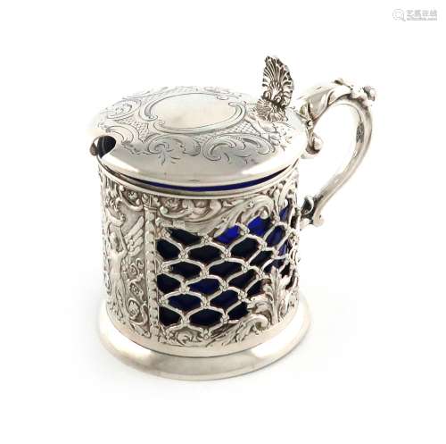 A Victorian silver mustard pot, by Hayne and Cater, London 1...