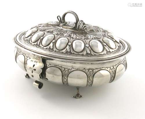 A silver inkstand modelled as a seventeenth century sugar bo...
