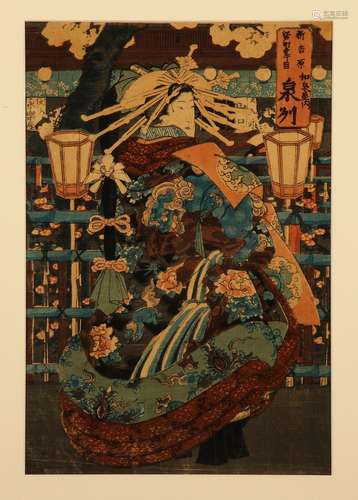 Farbholzschnitt von Utagawa Kunisada