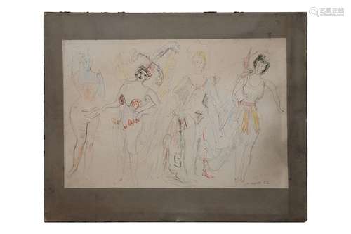 Alexis Paul ARAPOFF (1904-1948). Etude de femmes. Encre et c...