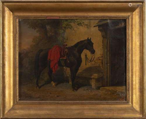 Jules de BONNEMAISON (France 1809 - 1865). Cheval …
