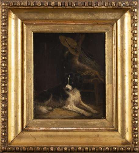 Henriette RONNER-KNIP (1821-1909). Chien dans une …