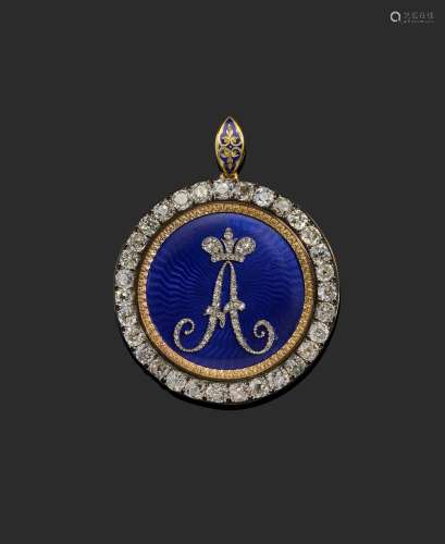 An early 19th century Russian Royal presentation brooch pend...