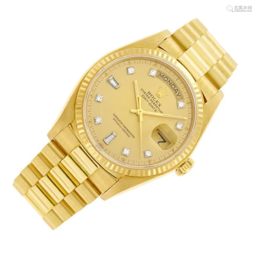 Rolex Gentleman's Gold 'Oyster Perpetual Day-Date&...