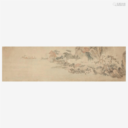 Chinese School 山水画一幅 19th century or earlier 十九
