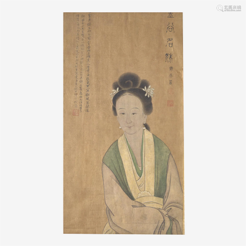 Attributed to Fang Wanyi方婉仪（款） 美人图