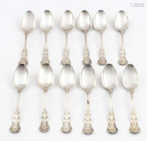 Sterling Silver Soup Spoons, 12
