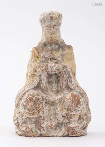 Chinese Painted Pottery Tomb Figure