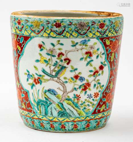 Chinese Rose Medallion Jardiniere