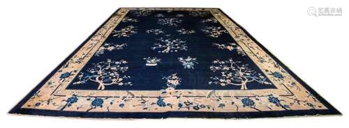 Chinese Antique Art Deco Peking Room Size Rug