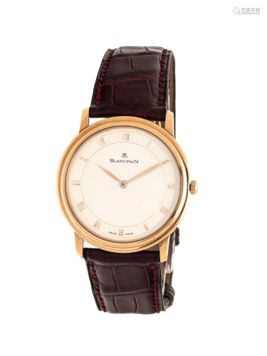 BLANCPAIN, 18K PINK GOLD 'MASTERPIECE' WRISTWATCH