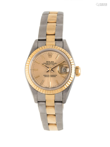 ROLEX, REF. 69173 STAINLESS STEEL AND 18K YELLOW GOLD '...