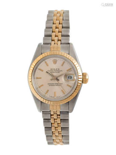 ROLEX, REF. 69173 STAINLESS STEEL AND 18K YELLOW GOLD '...