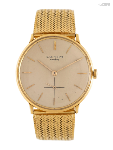 PATEK PHILIPPE, REF. 2573 18K YELLOW GOLD 'CALATRAVA&#x...