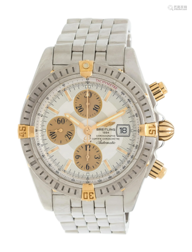 BREITLING, REF. 13356 STAINLESS STEEL AND YELLOW GOLD '...