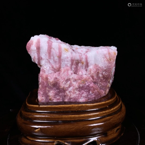 Beautiful Pink Tourmaline Original Stone Statue