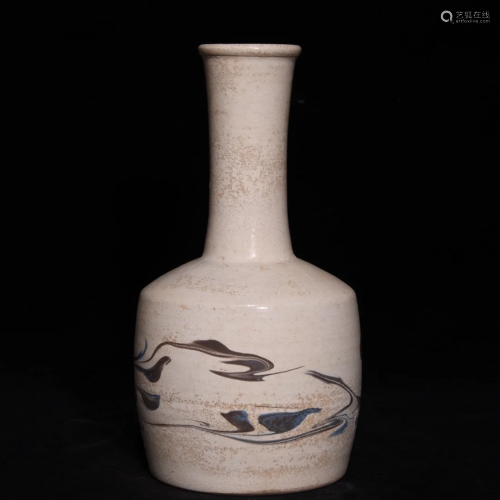 Vintage Chinese Twisted Glaze Porcelain Vase