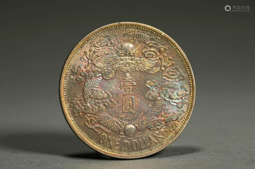 Silver coins of Qing Dynasty