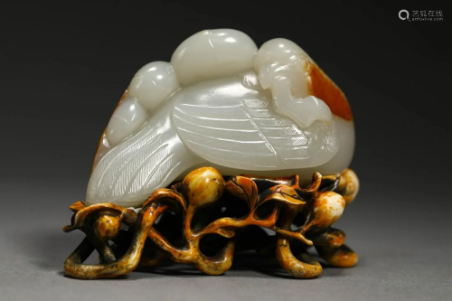 Jade Bird ornaments of Qing Dynasty