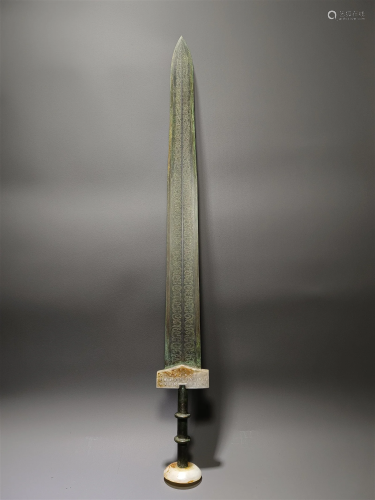 Bronze sword with jade handle in the Warring States Period