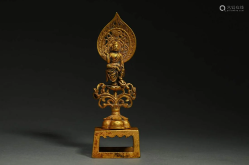 Pure gold Buddha statue of Northern Wei Dynasty