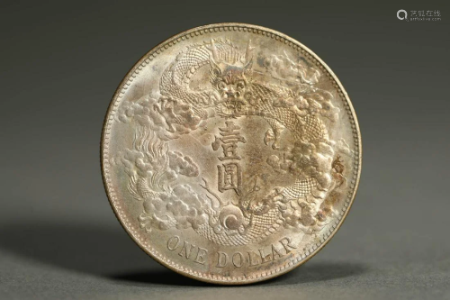 Silver coins of Qing Dynasty