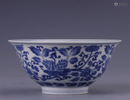 A Chinese Blue and White Porcelain Bowl