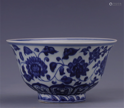 A Chinese Blue and White Porcelain Bowl