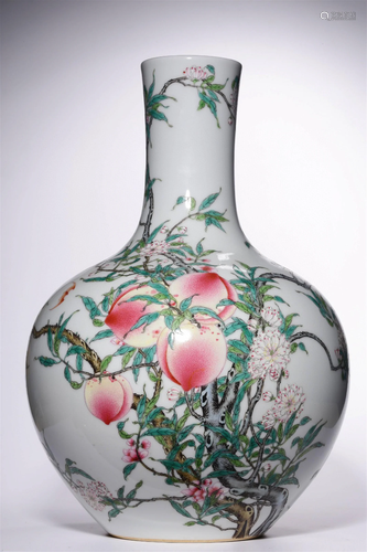 A Chinese Famille Rose Porcelain Vase