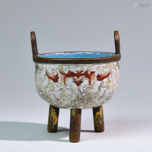 A Chinese Cloisonne Incense Burner