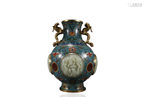 A Chinese Cloisonne Vase