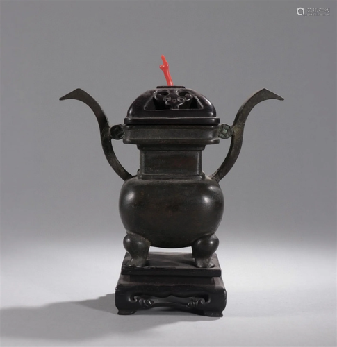 A Chinese Bronze Incense Burner