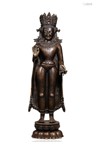 A Chinese Bronze Buddha