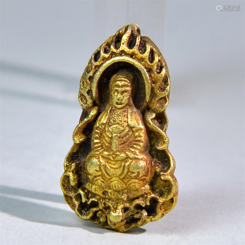 A Chinese Gilt Bronze Buddha