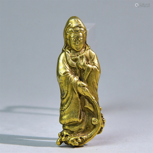 A Chinese Gilt Bronze Buddha