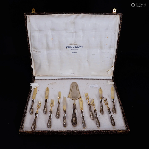 A set of antique cutlery