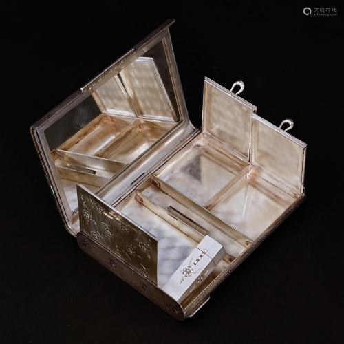 A antique jewelry box