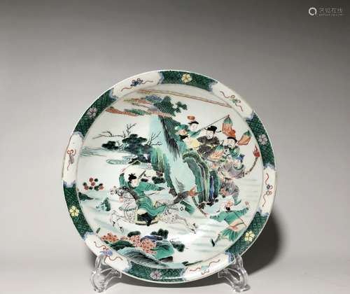 Chinese Wucai Porcelain Plate