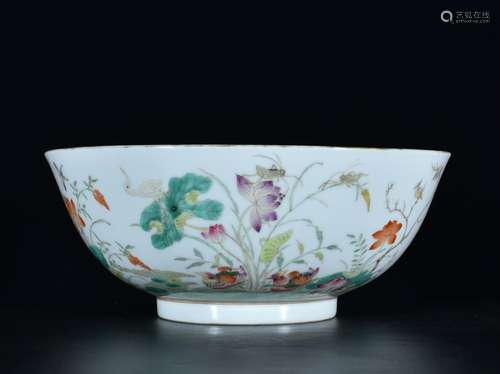 Chinese Famille Rose Porcelain Bowl,Mark