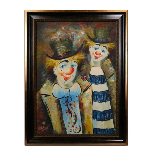 An Oil Painting of Jokers