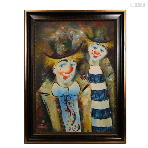 An Oil Painting of Jokers