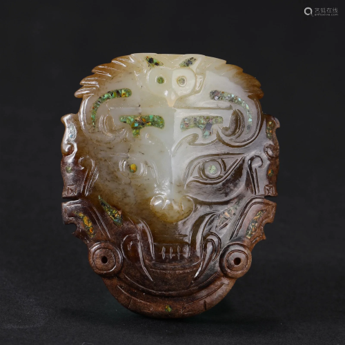 A Chinese Carved Jade Belthook