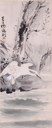 A Chinese Painting By Gao Jianfu on Paper Album