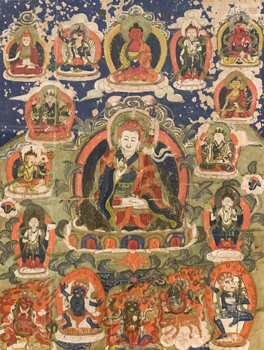 Tibetan Thangka of Padmasambhava