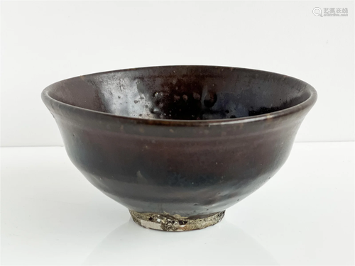 Chinese Black Glazed Ceramic Tea Bowl