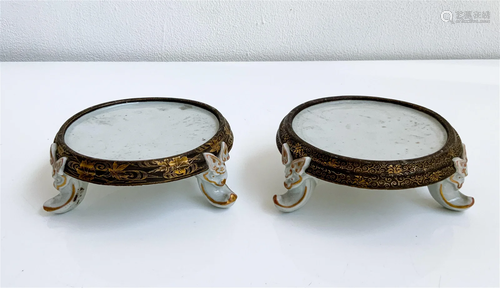 Pair of Chinese Ceramic Stands