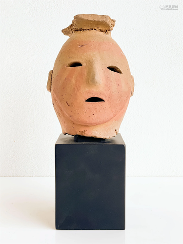 Japanese Haniwa Terra Cotta Head